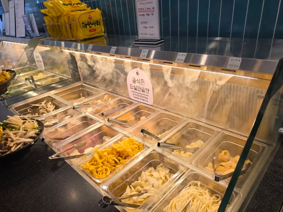 The all-you-can-eat shabu meat counter