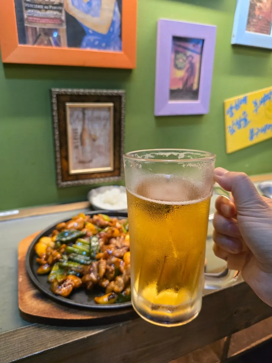A mug of draft beer on the table
