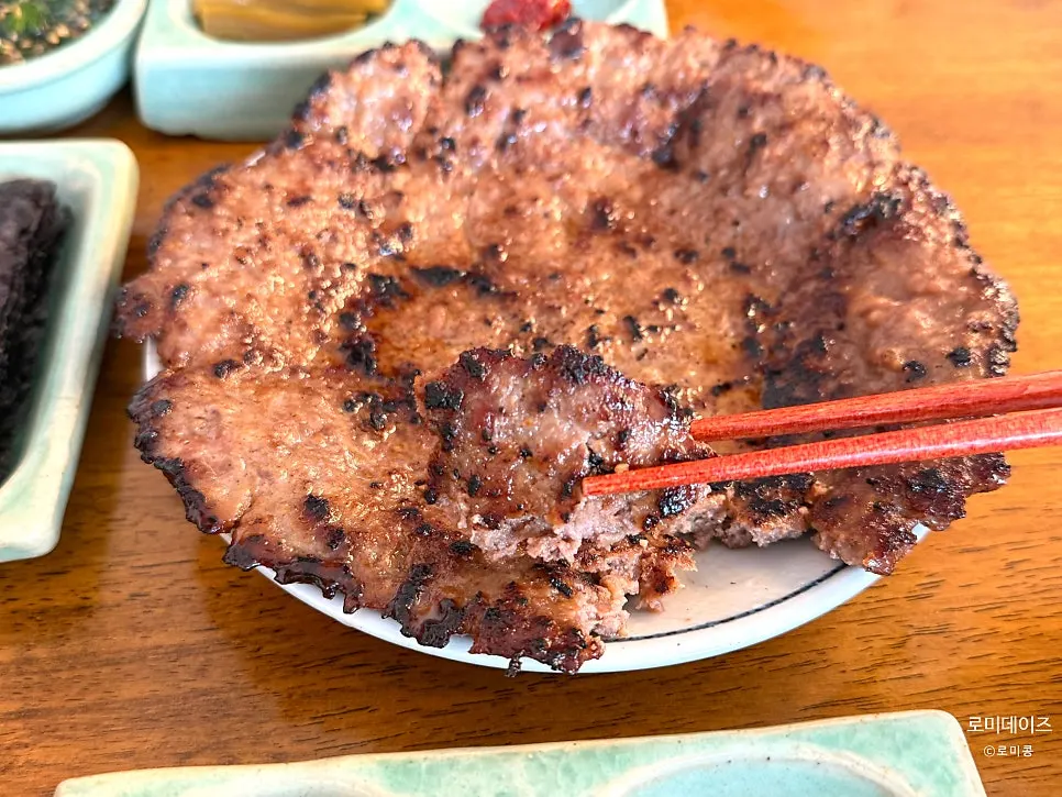 가지된장덮밥과 곱창김 비빔젓갈 조합