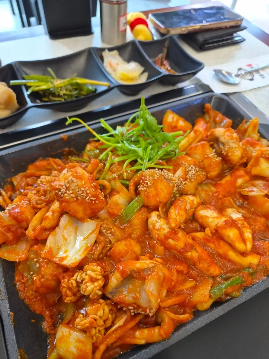 해목정 대부도점 메뉴판