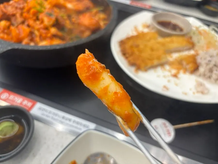 Close-up of squid and octopus in the seafood stew