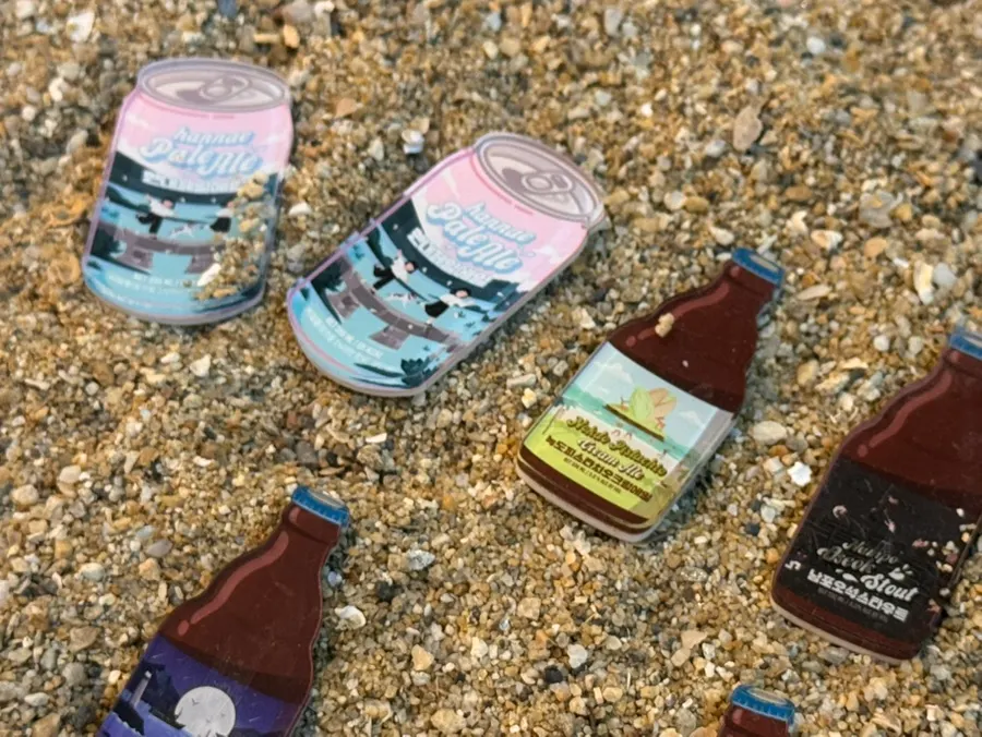 Bottled beers available as souvenirs