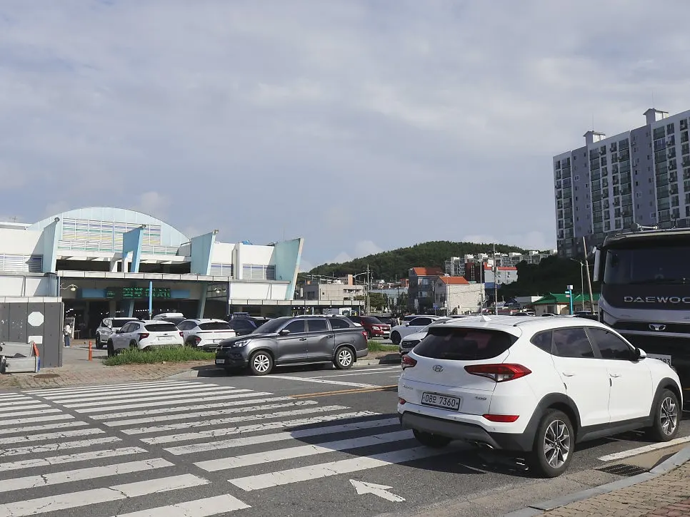 대천항 수산시장 입구 주변