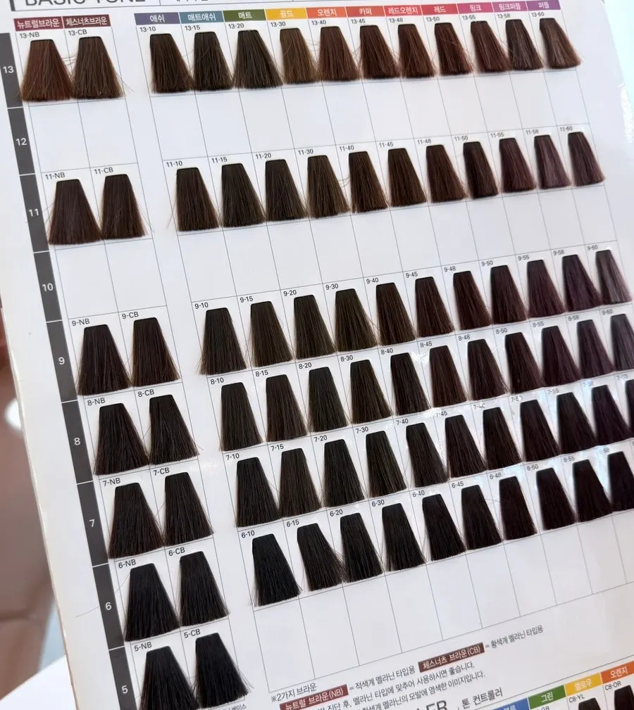 Consulting on the ash brown color