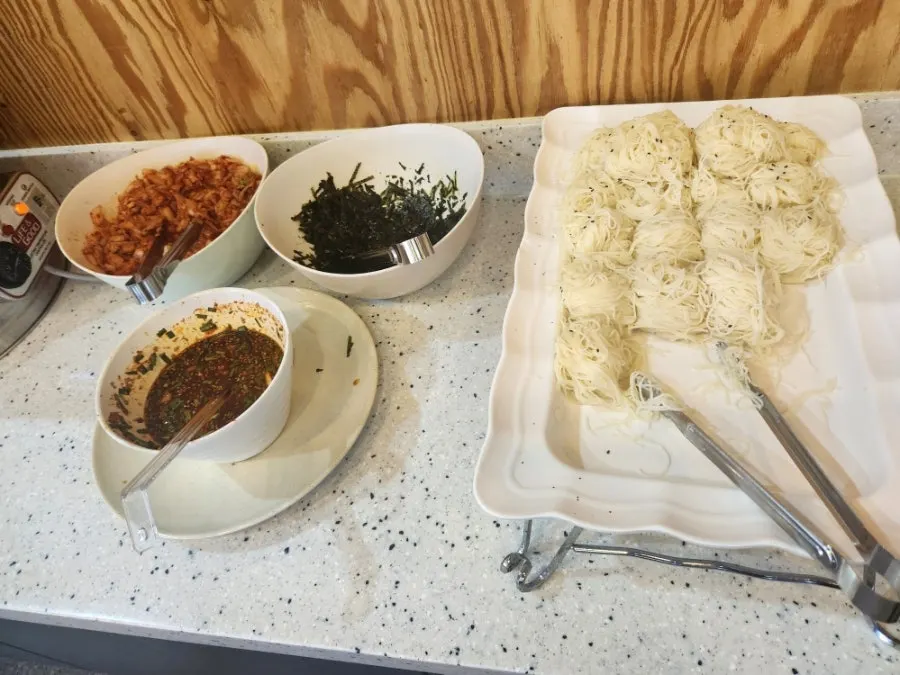Self-serve janchi-guksu noodle corner