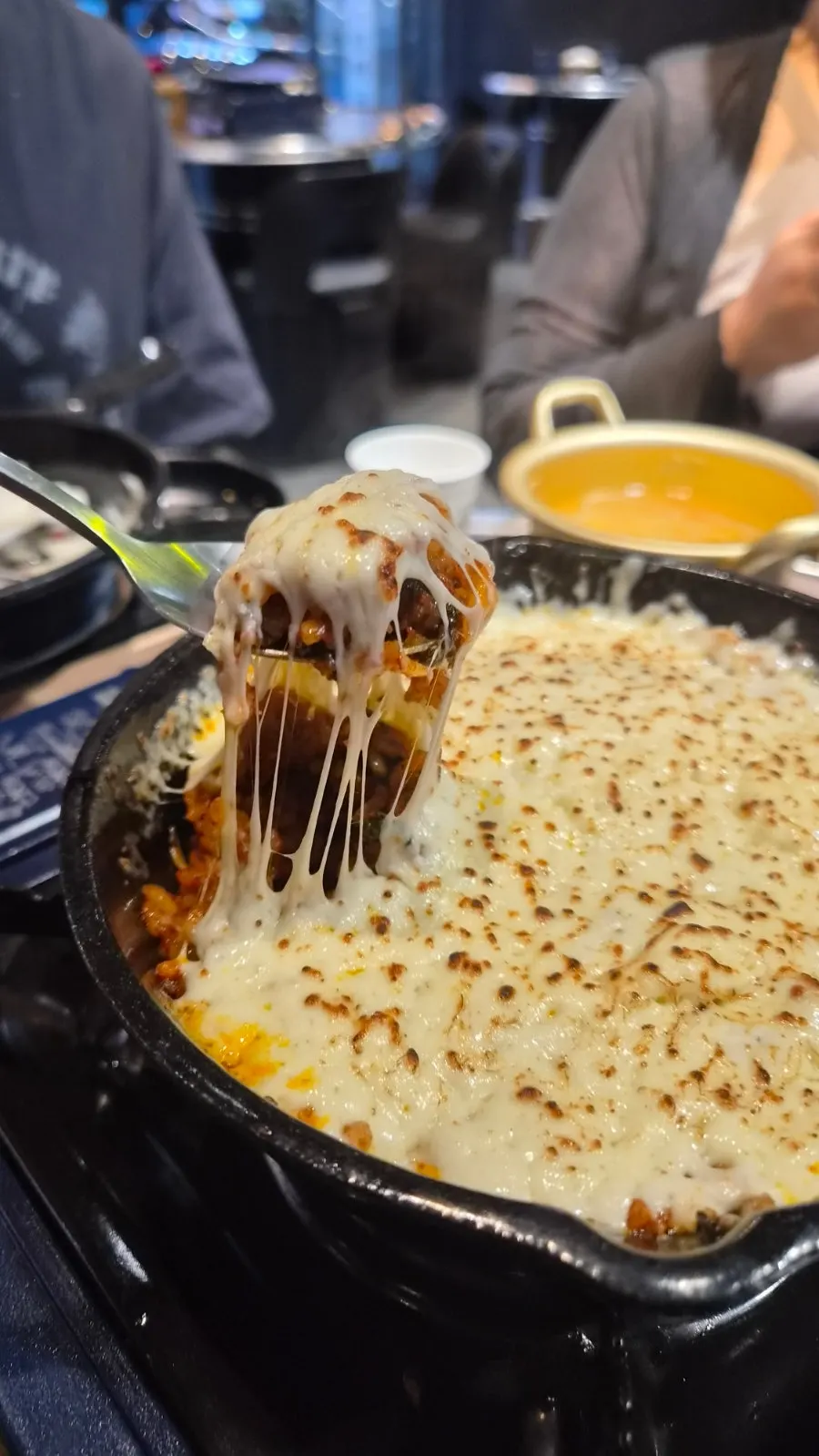 꾸덕한 치즈 볶음밥 마무리