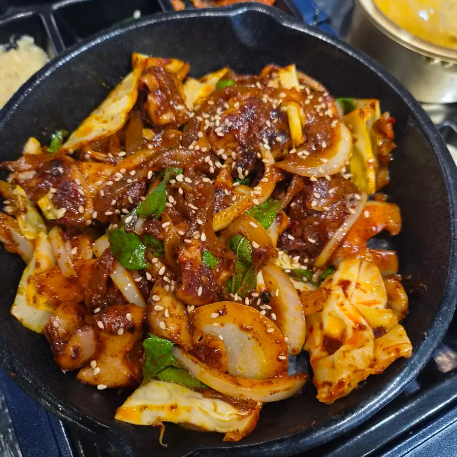 곱창119 안지랑점 식사 마무리