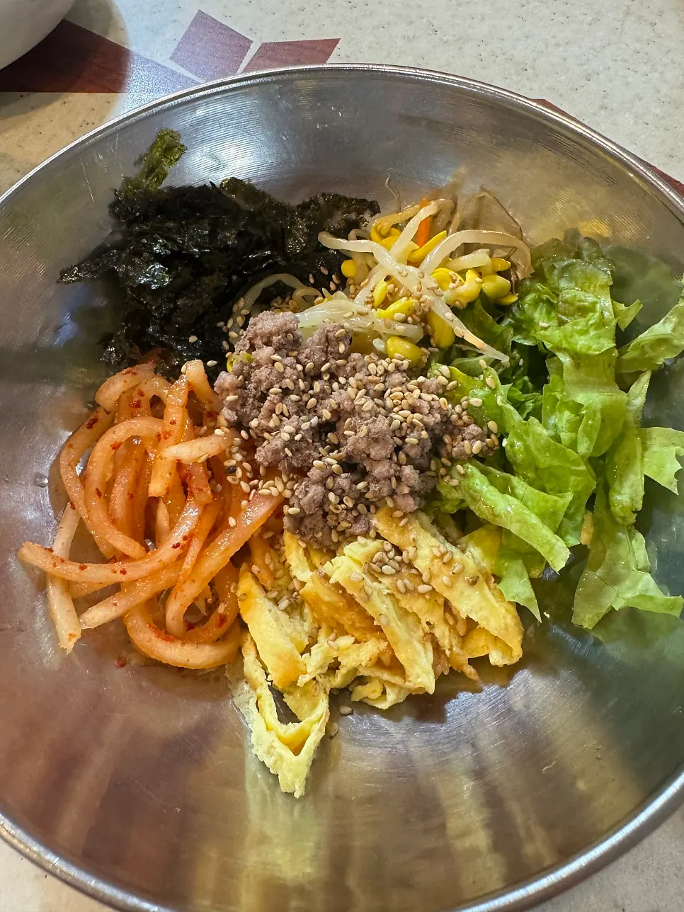 상추 셀프바 이용 사진