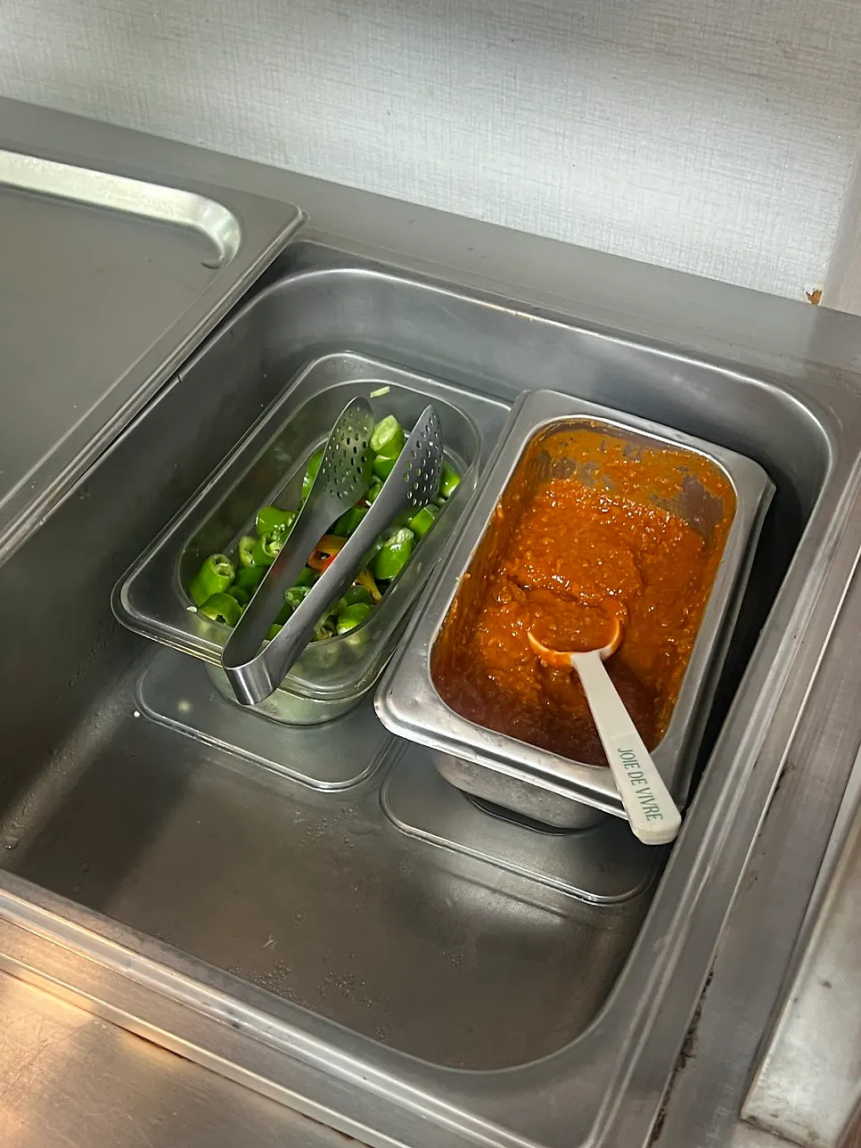 Fresh chili peppers and ssamjang
