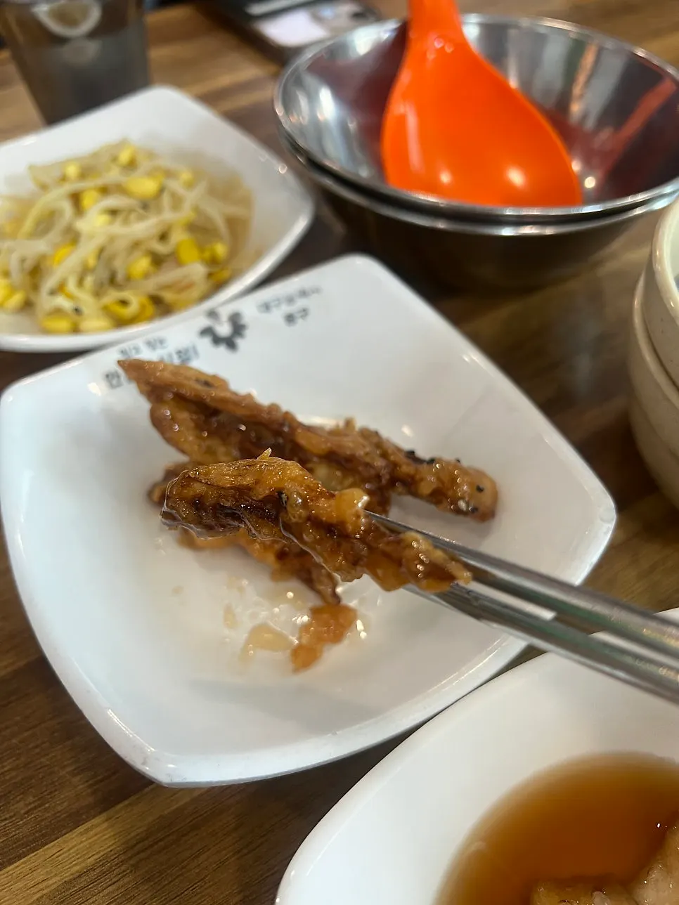 Side dishes and fried burdock
