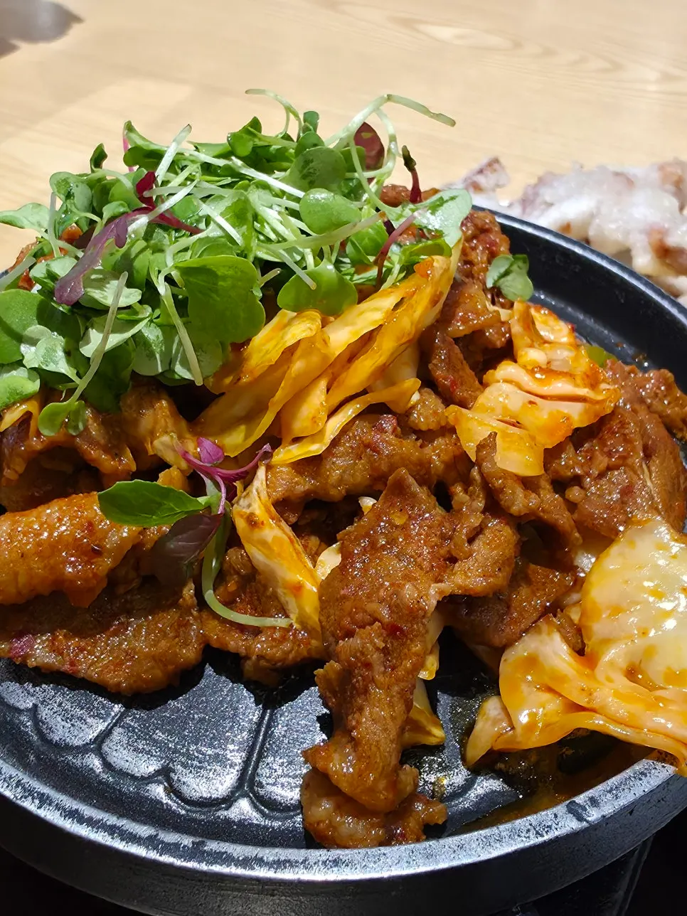 Tangsuyuk de prueba frito sin harina