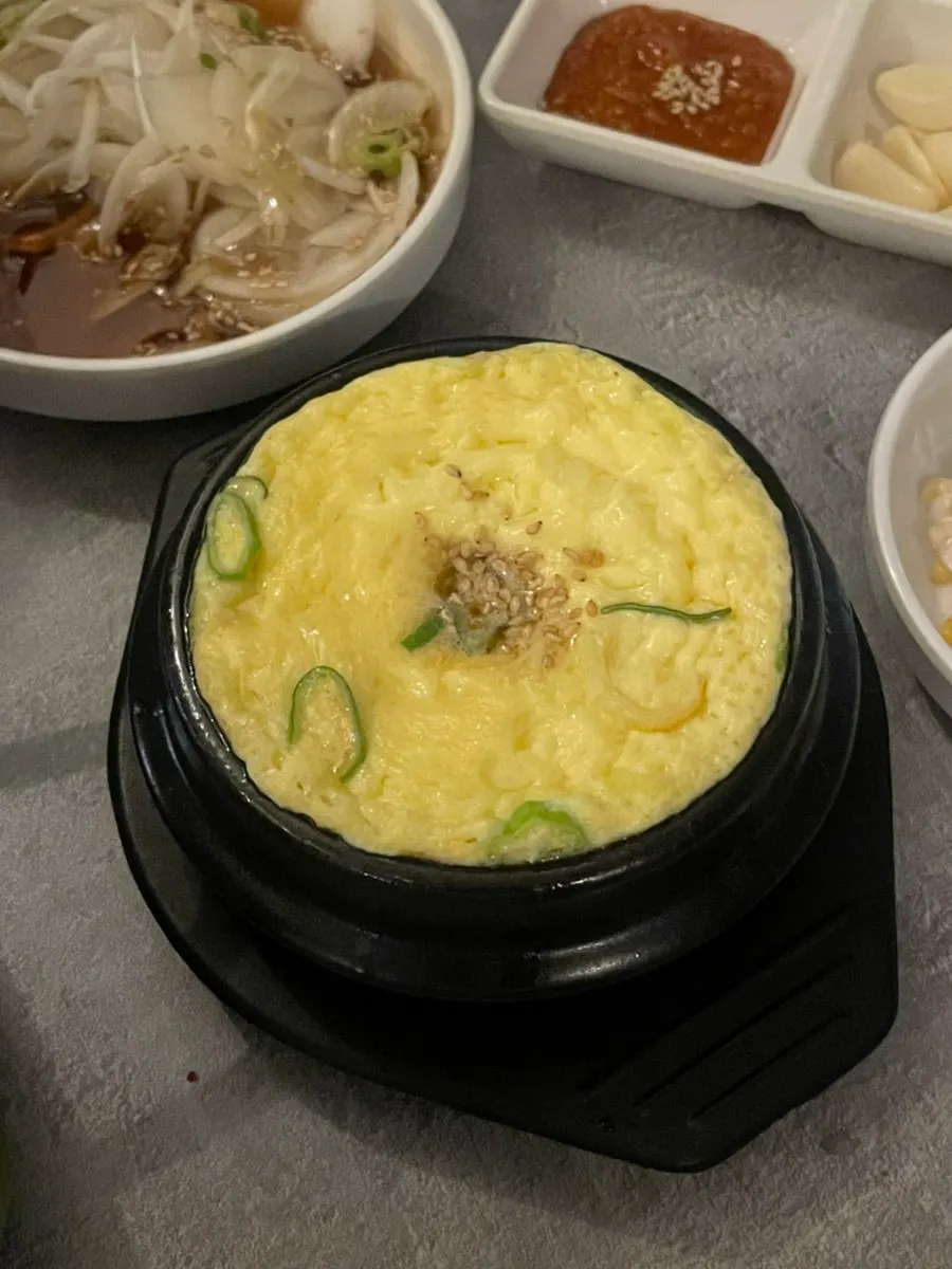 Extra order of steamed egg at With Gopchang
