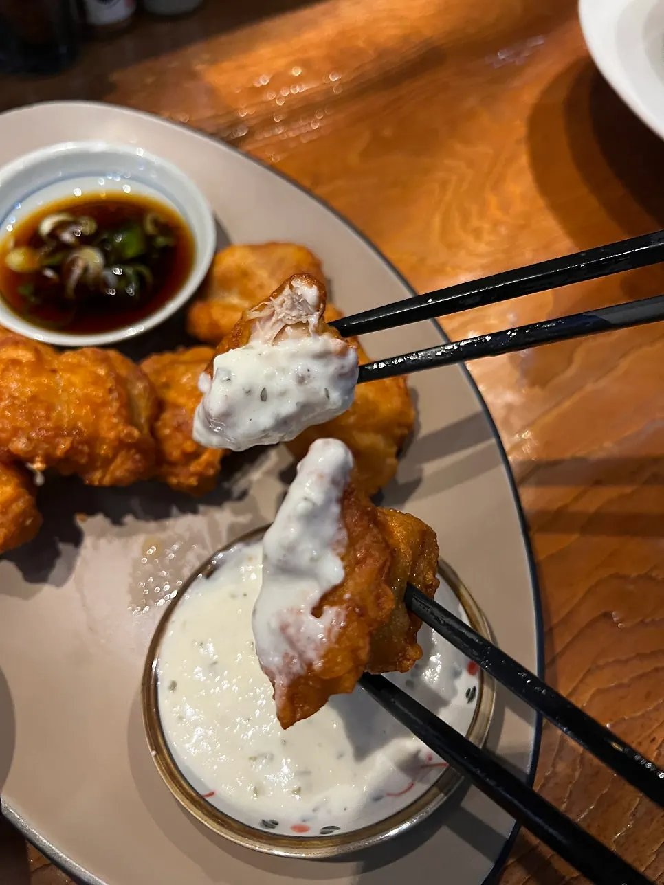 Crispy and juicy tori karaage