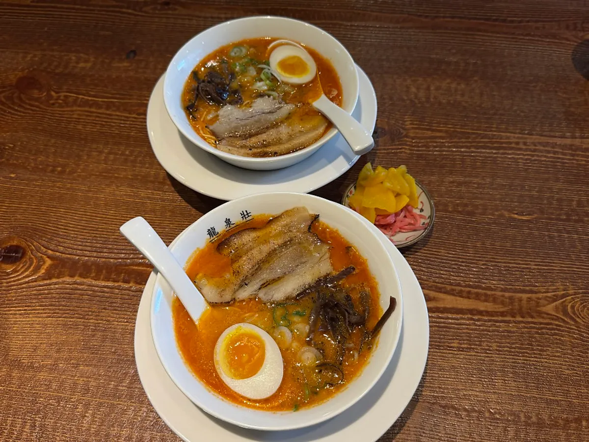 Shichimi and pepper to accompany ramen