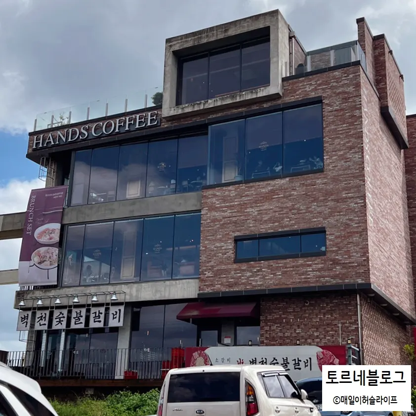 Location information for Hands Coffee Dongchon Resort Branch