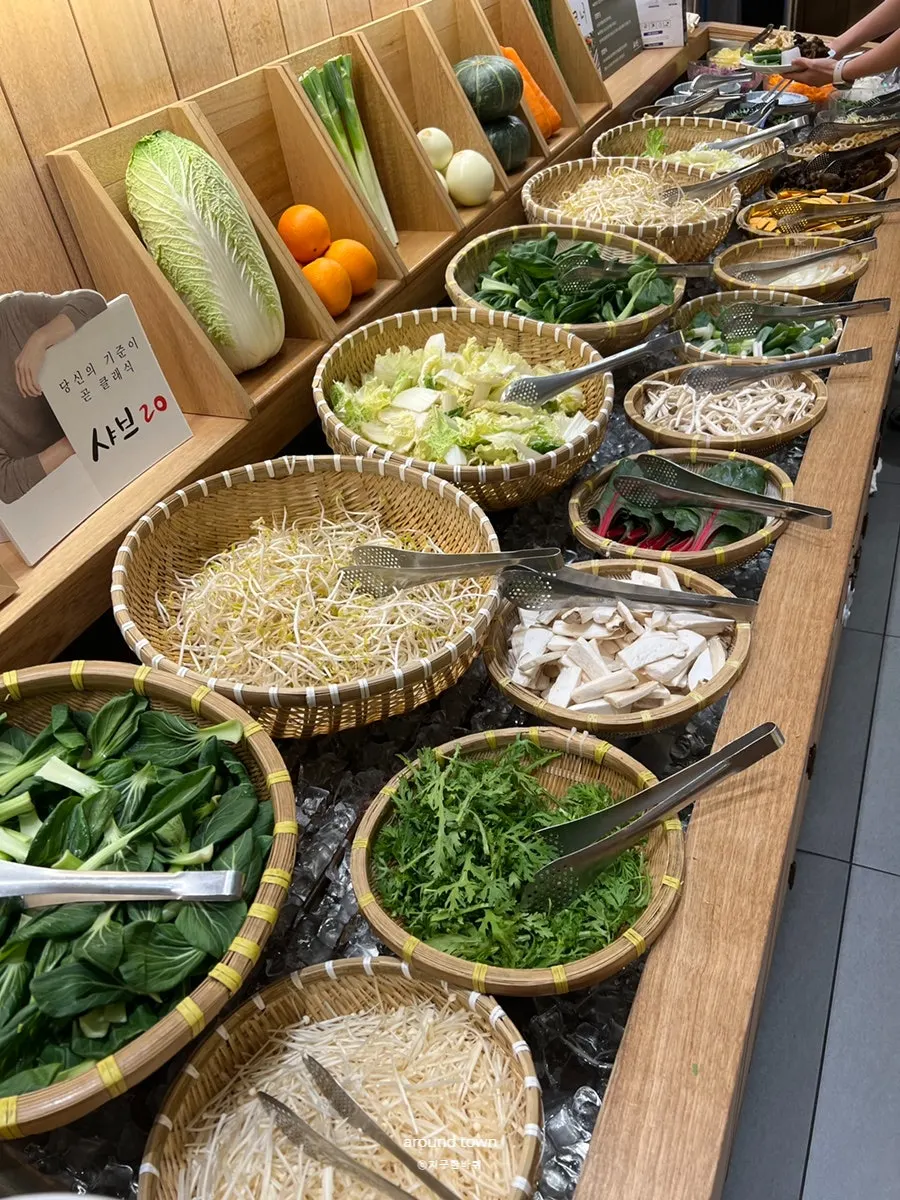Penggunaan daging dan sayur shabu-shabu