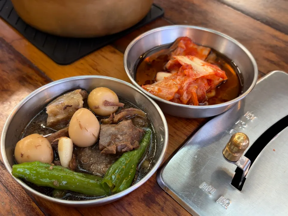 기본찬으로 나온 장조림