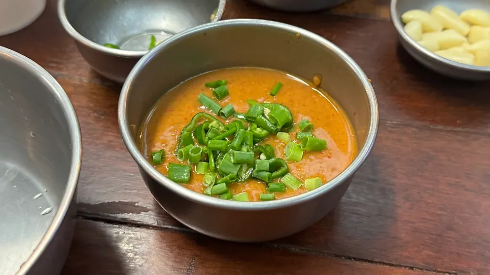 Makjang dipping sauce with cheongyang chili
