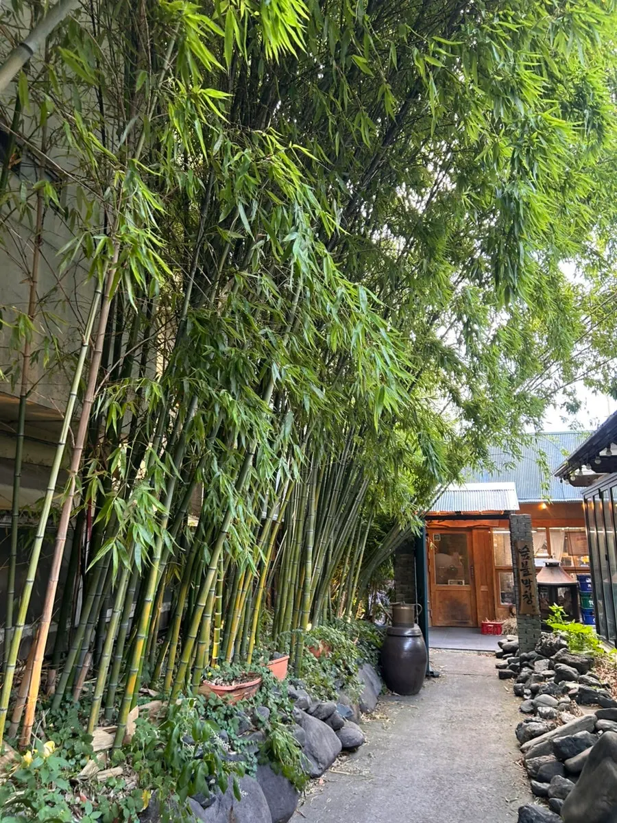 Outdoor table area at Supbul Makchang