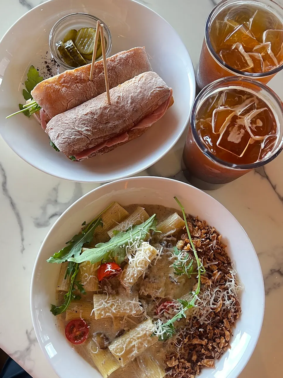 Creamy mushroom brunch at Hands Coffee in Dong-gu, Daegu