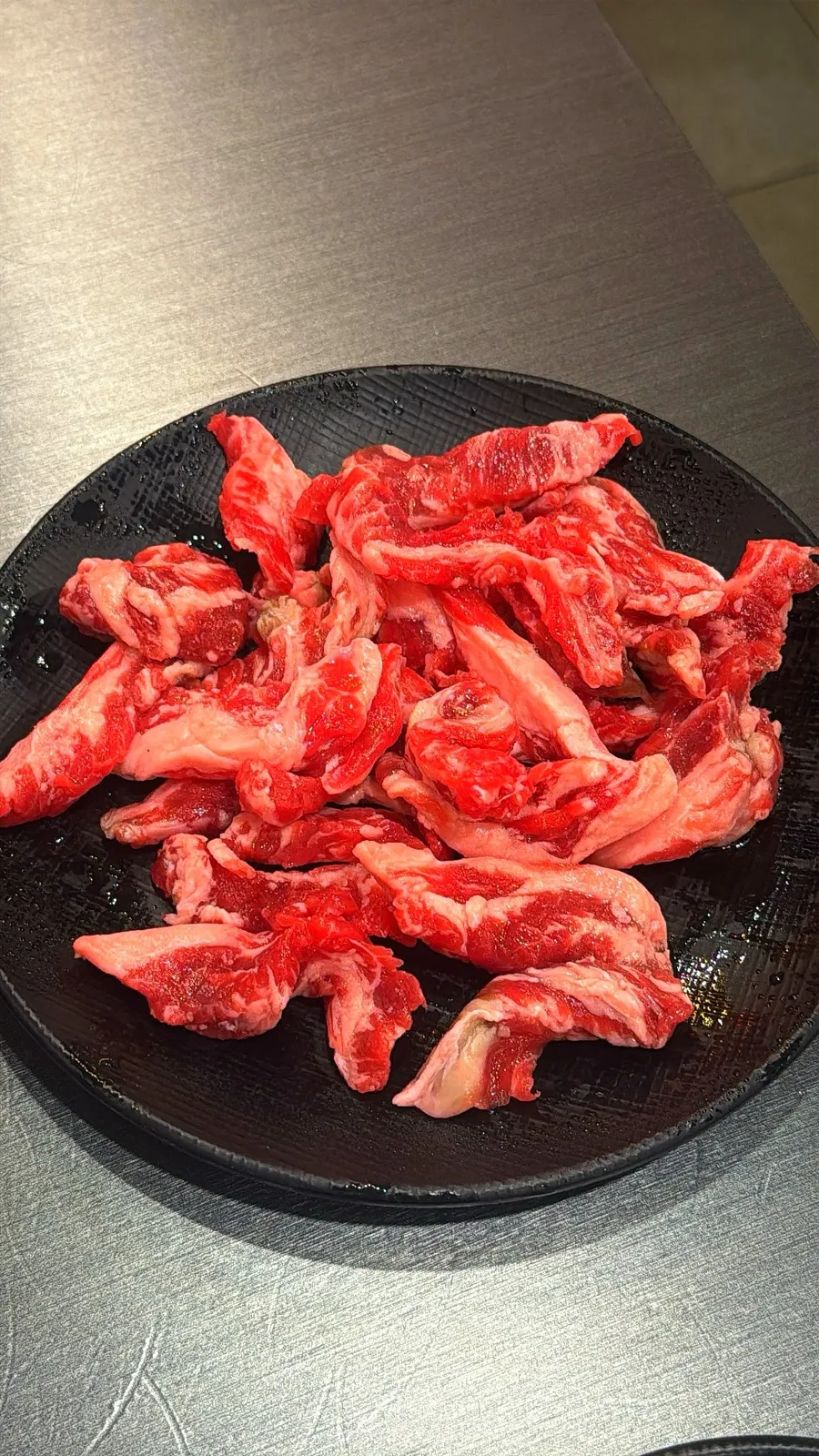 Half-plate beef rib menu
