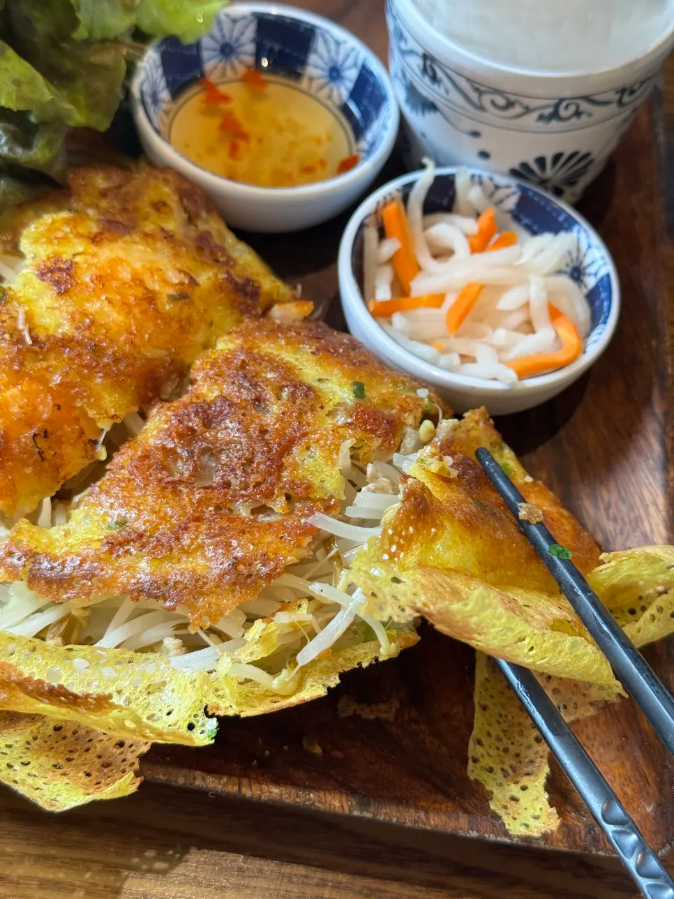 Two-person Vietnamese food set spread