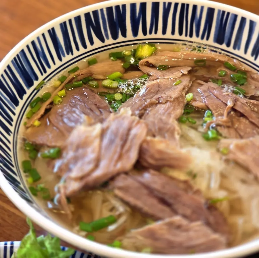 Vietnamese meal with vegetables