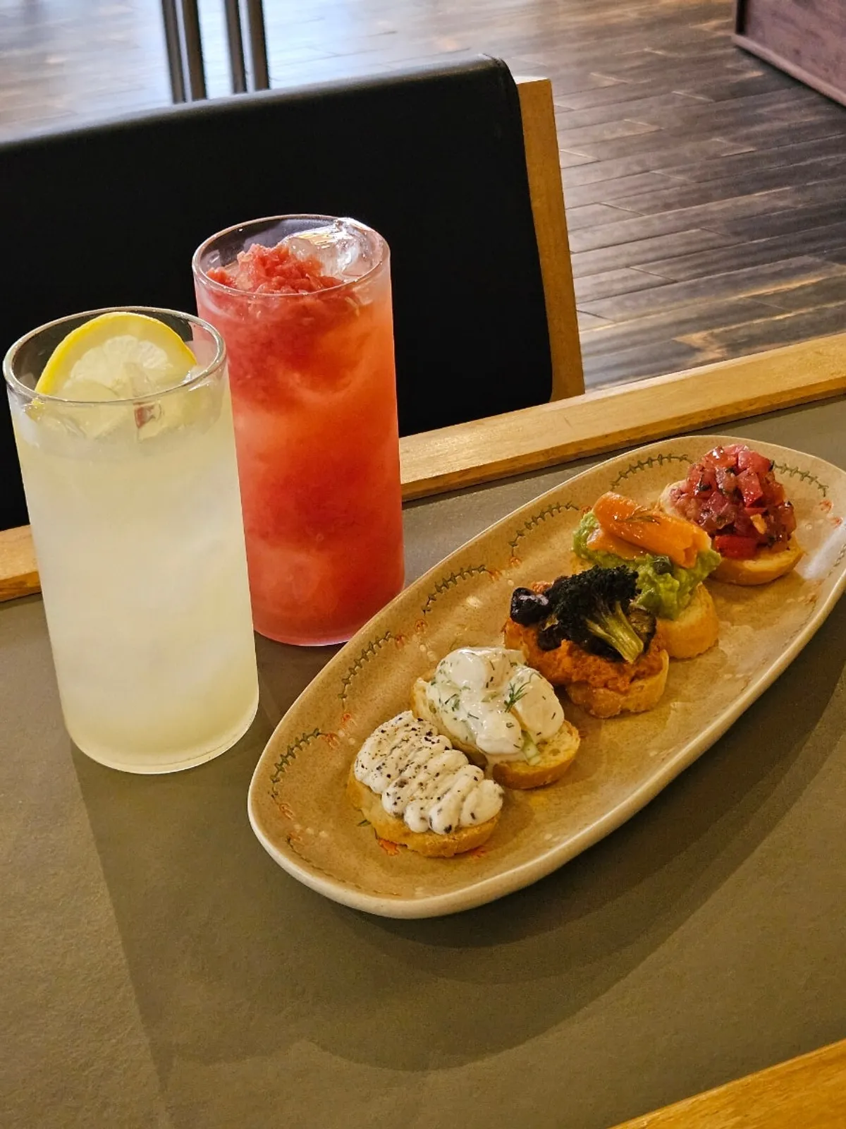 Beautifully plated brunch at Dento