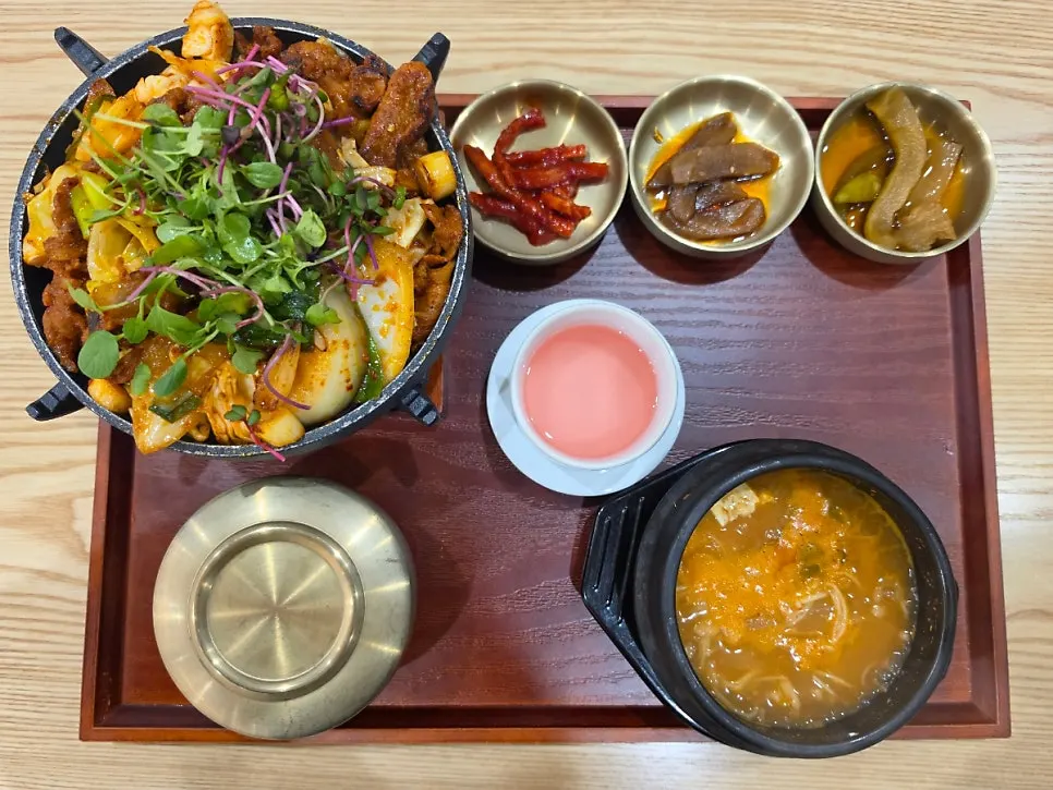 Korean menu in Daemyeong-dong