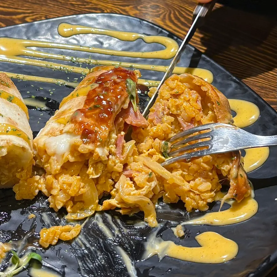Cheesy baked risotto