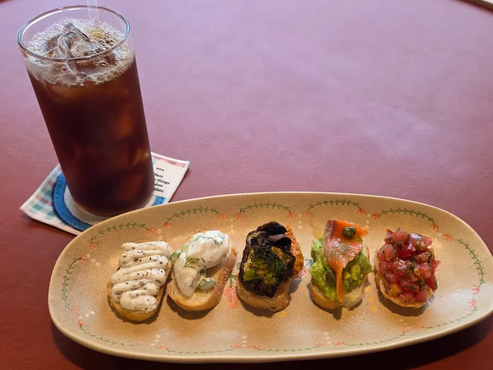 Bite-size open sandwiches