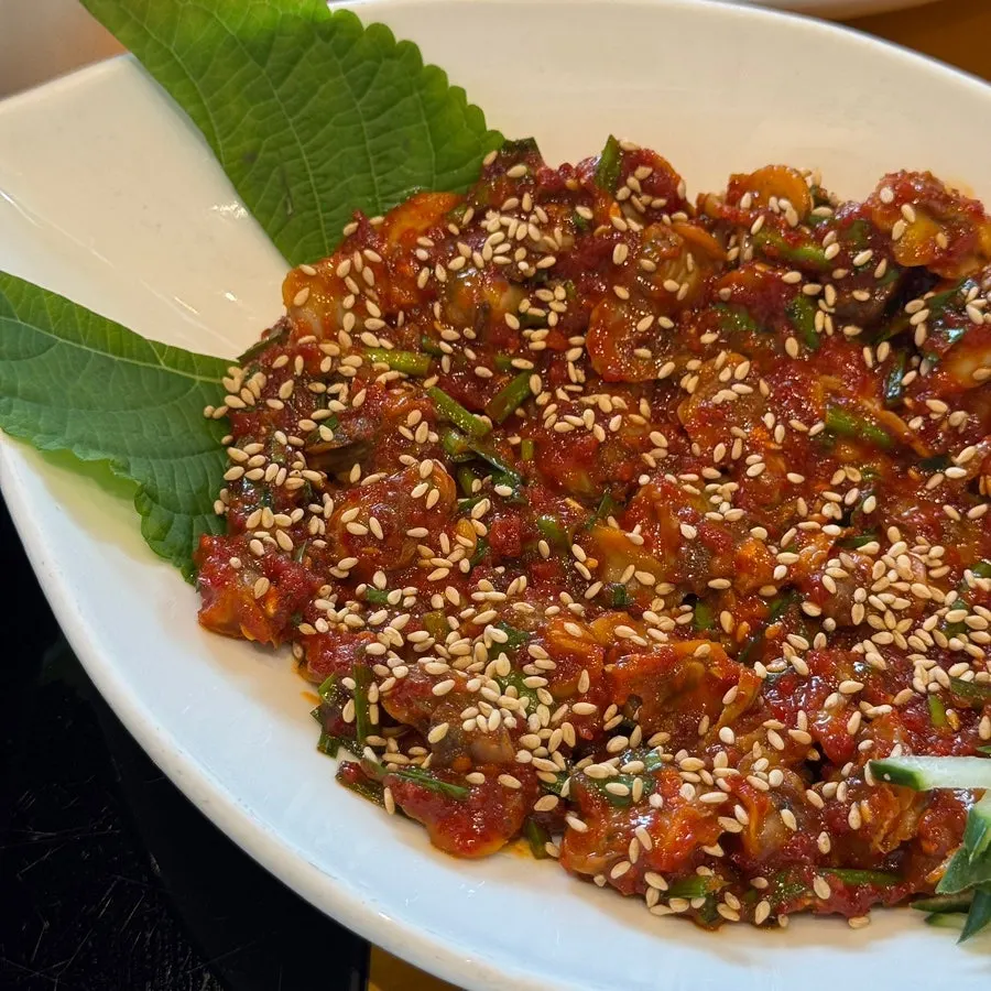 Ensalada de berberechos con pepino