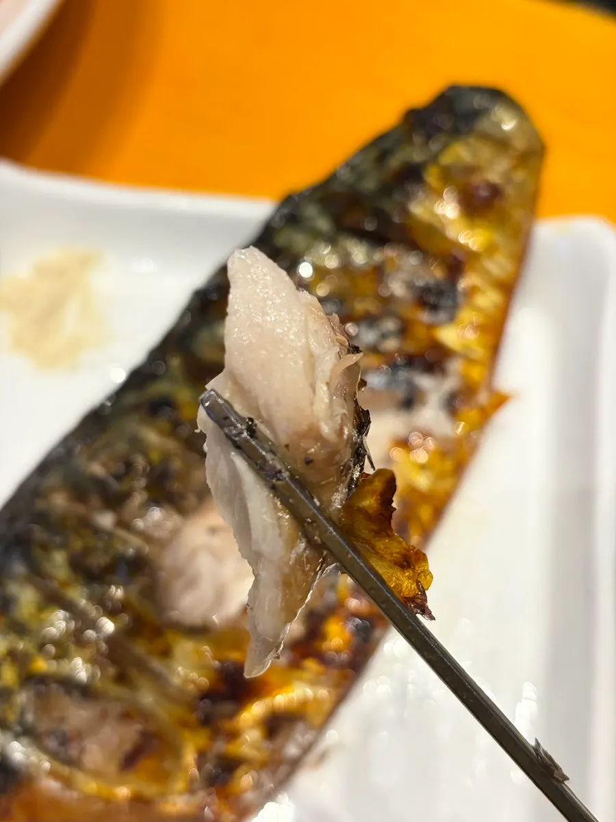 Moist flesh of the mackerel