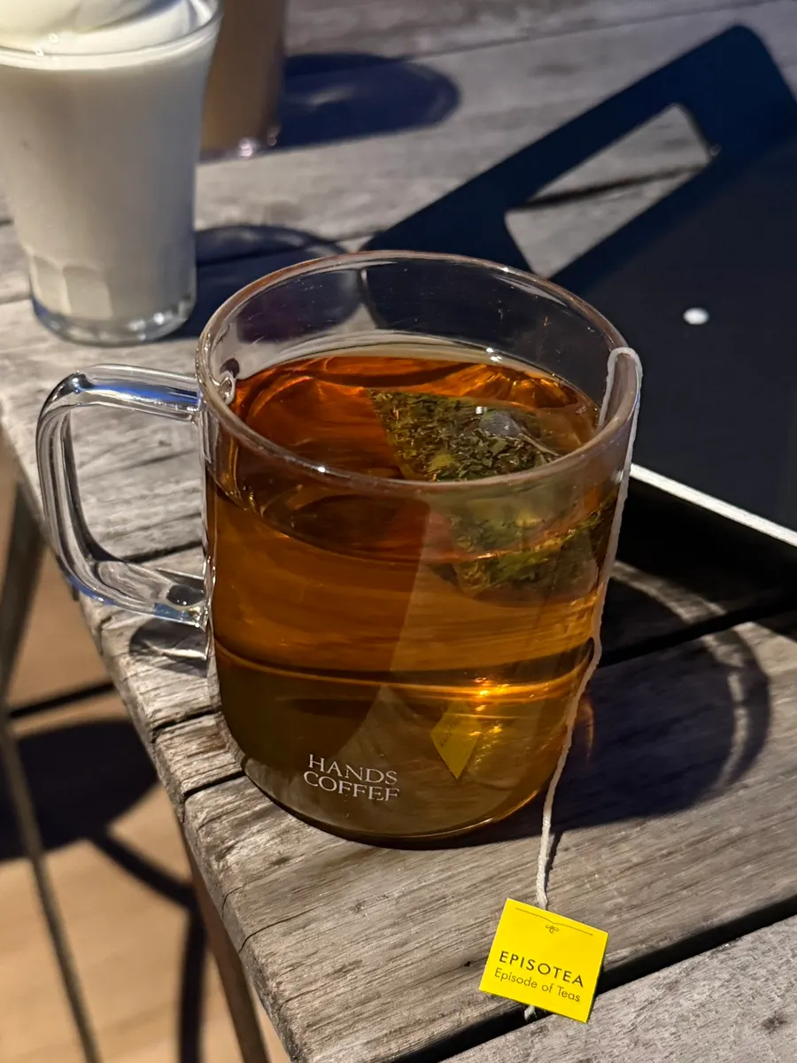 Herbal tea enjoyed warm