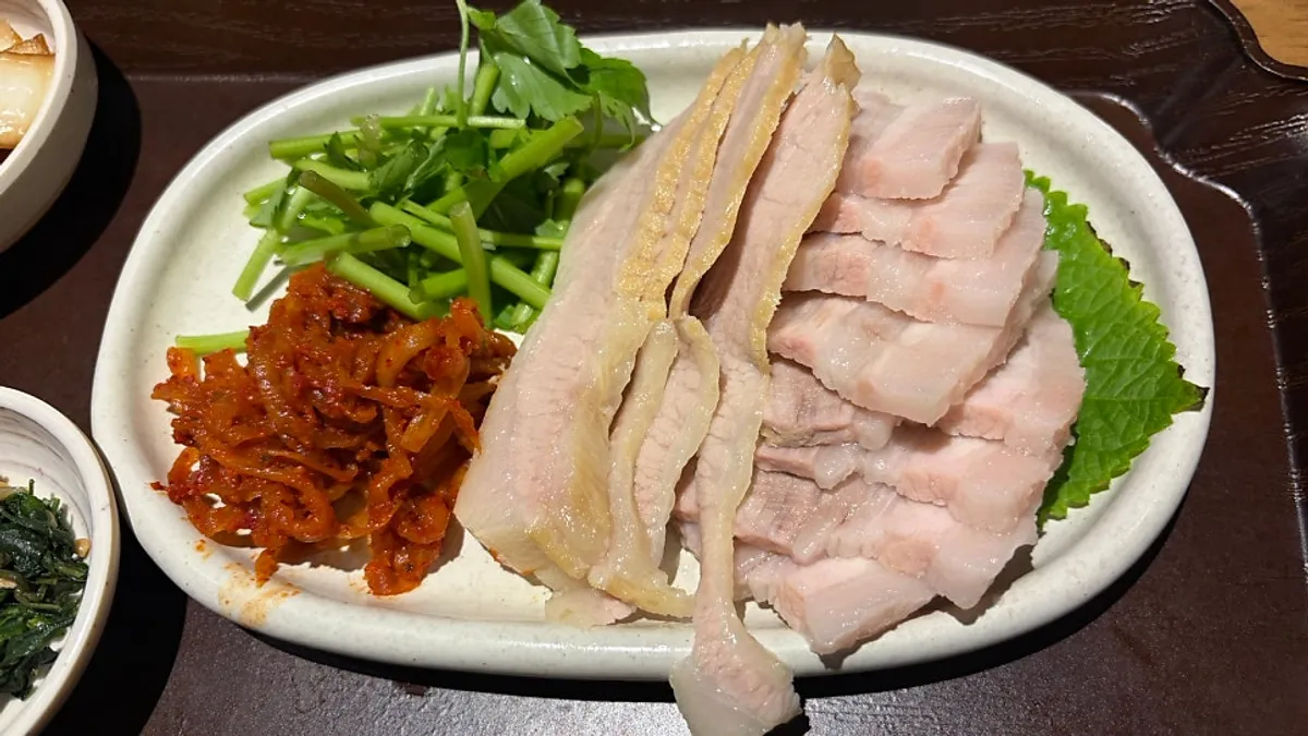 Sesame soy sauce and bossam