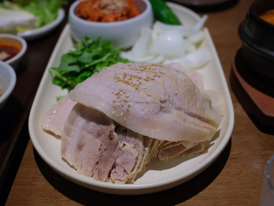 Medium size bossam plate at Uldong Bossam