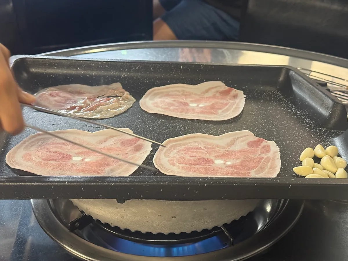 수영냉삼 대구 직영점 급랭 삼겹살 상차림