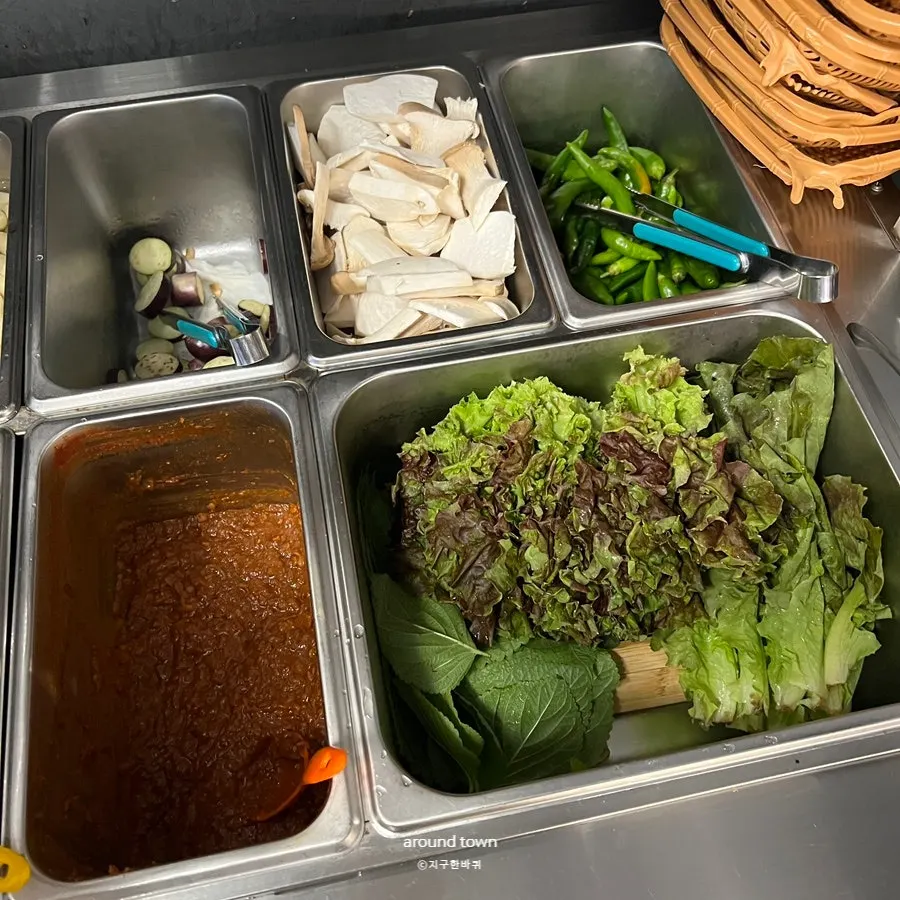 Sides and extras taken from the self-serve bar