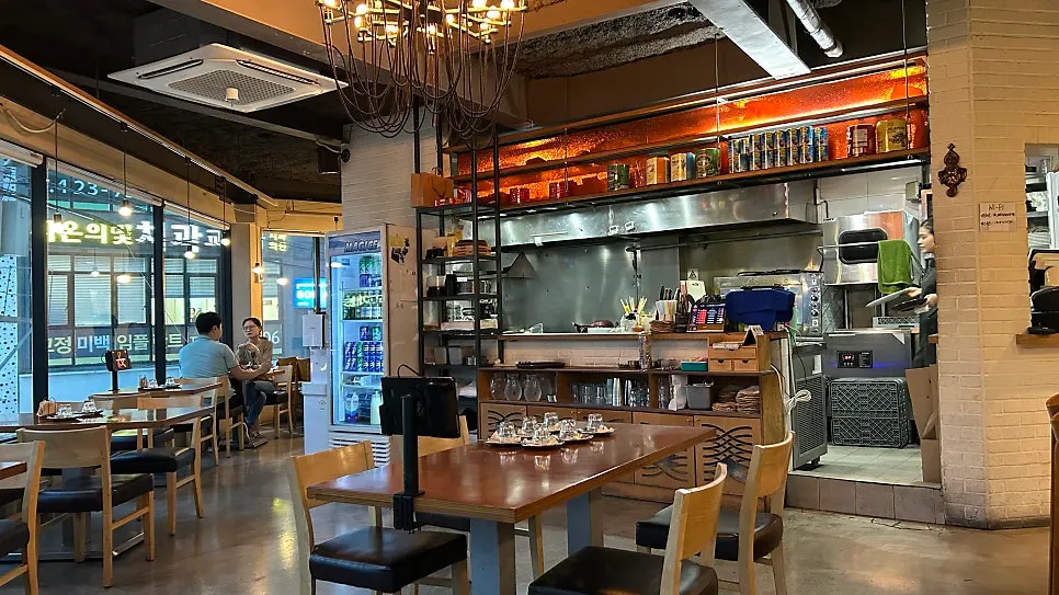 Restaurant space with a Jung-gu restaurant selection certificate