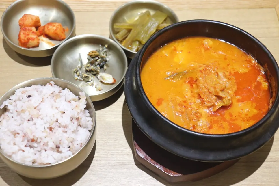 Korean dishes shared with one another