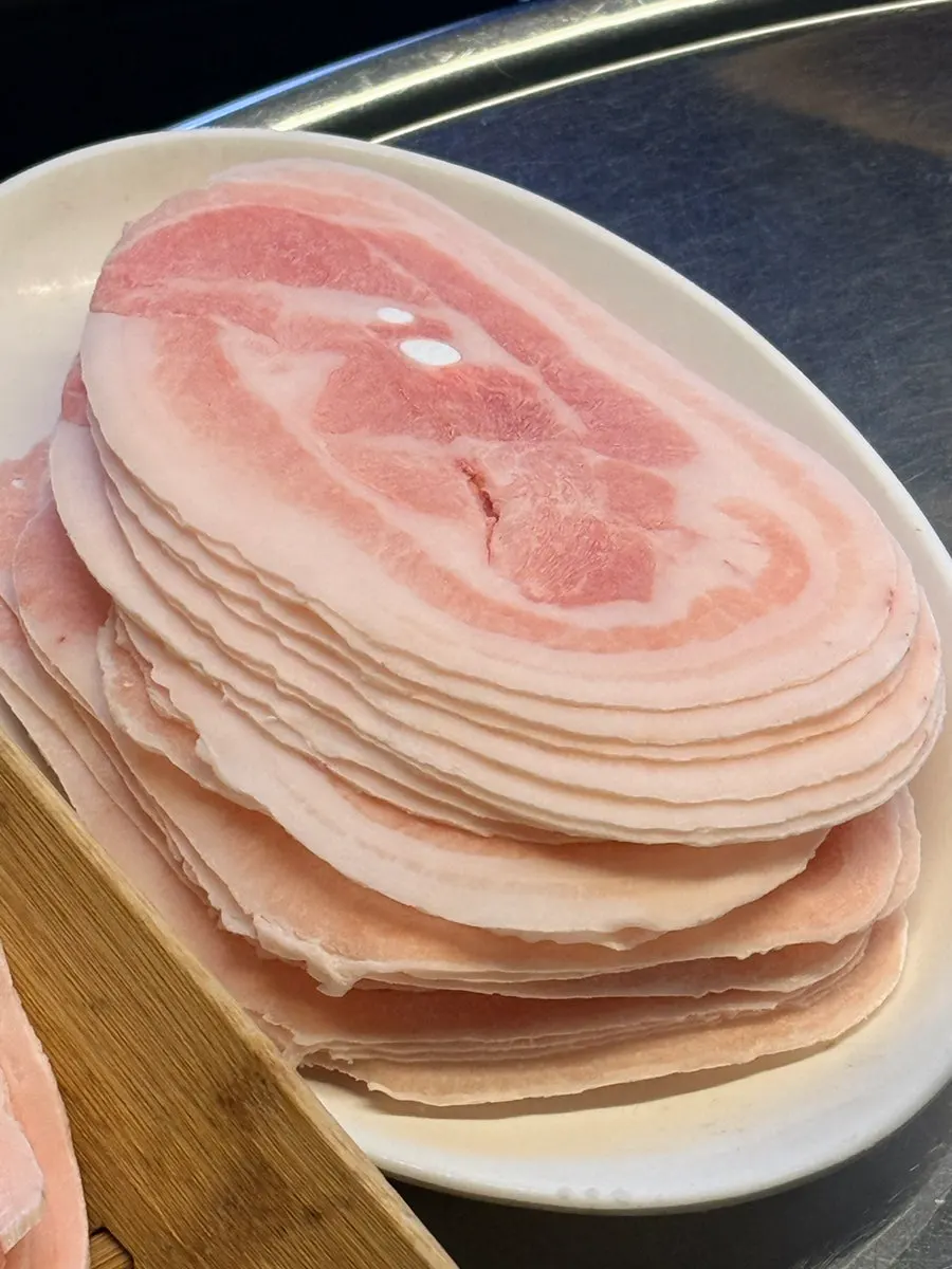 급랭 대패와 삼겹 사진