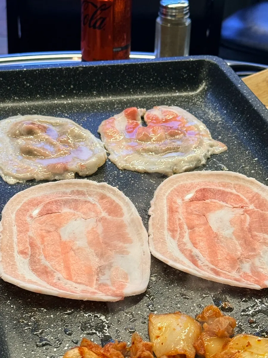 냉삼과 파김치 사진