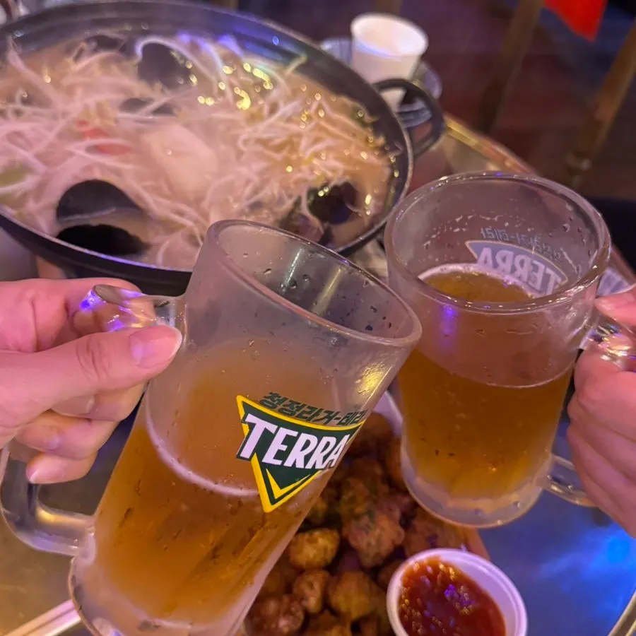 Nagasaki jjamppong soup with extra noodles