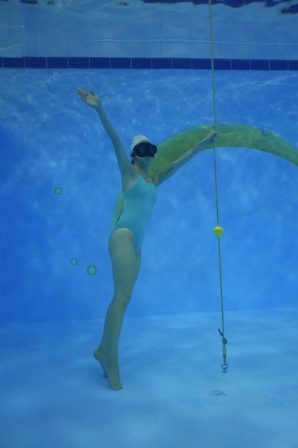 Underwater pose photo taken by the instructor
