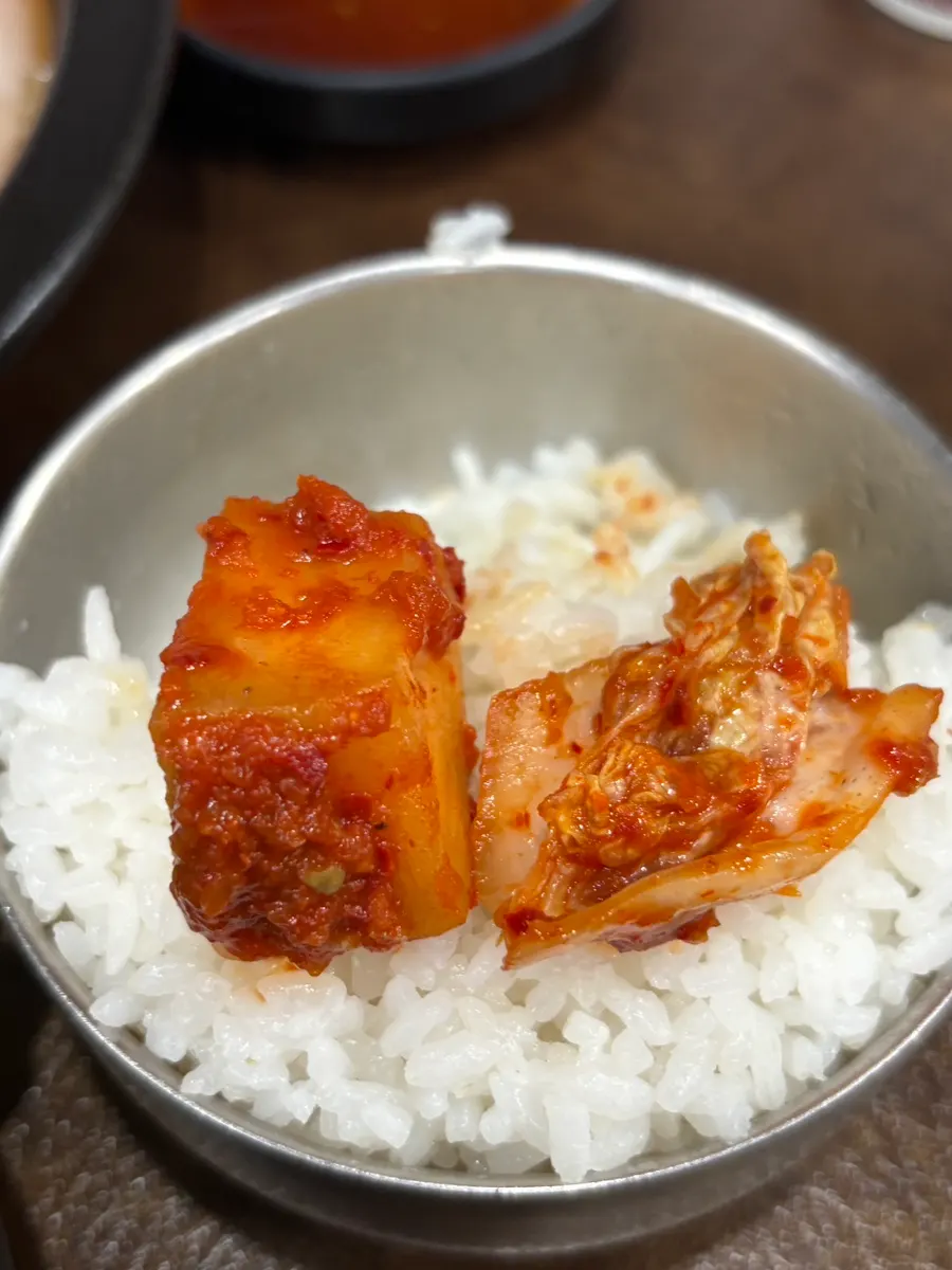 Housemade side dishes and geotjeori
