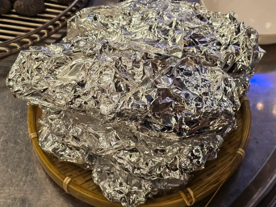 버너에 끓이는 샤브 칼국수