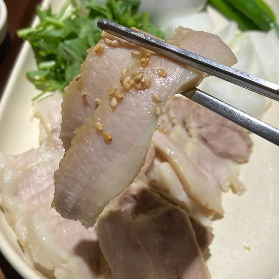 Bossam with ssam wraps and accompaniments