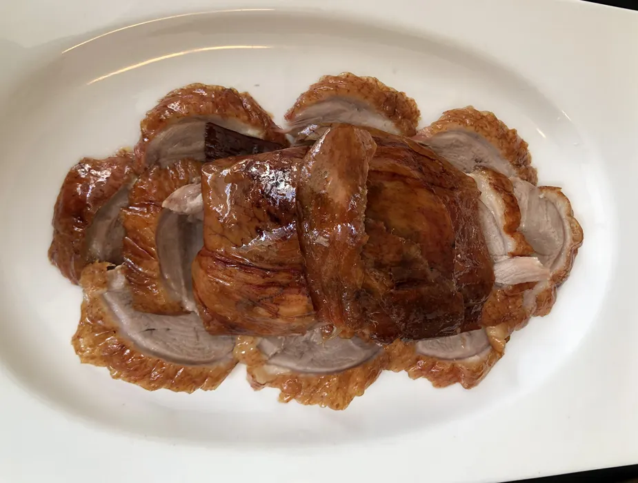 A plate of half Peking duck