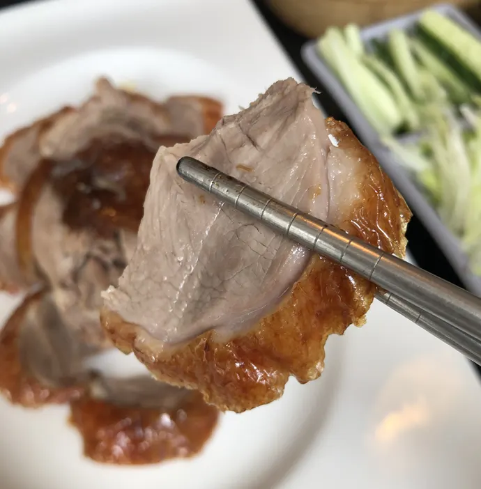 Tender Peking duck meat
