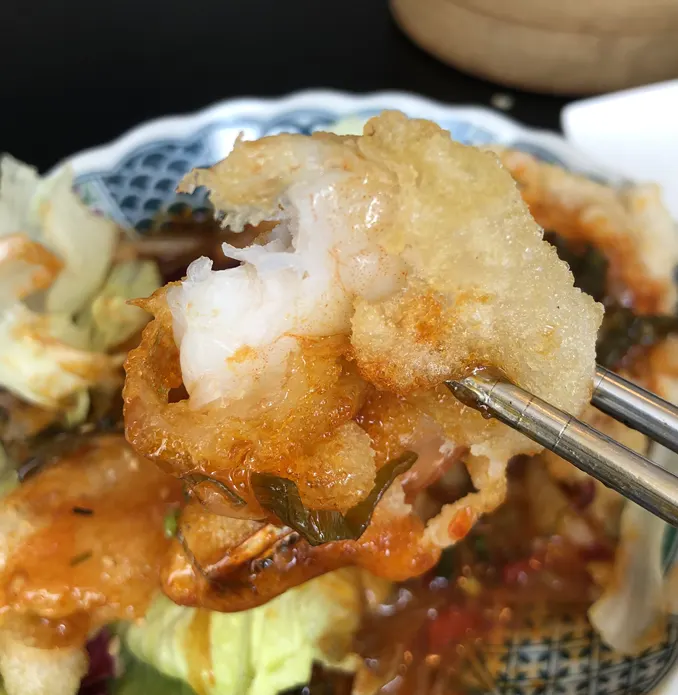 Chili shrimp with plump shrimp meat